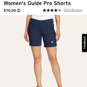Eddie Bauer Women’s Guide Pro Shorts (5” inseam)